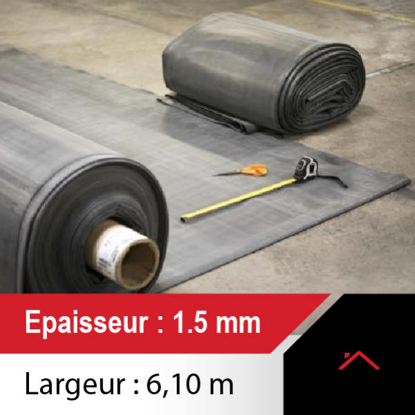 membrane toiture 6.10m de large - ep 1.5