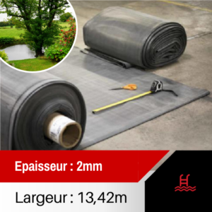 Bâche EPDM Ep.2mm pour bassin