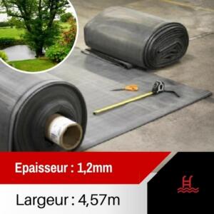 Membrane EPDM bassin EP 1,2 largeur 4,57