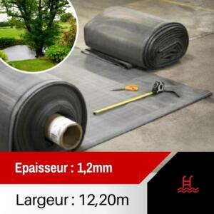 Membrane EPDM bassin EP 1,2 largeur 12,20