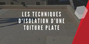 Isolation toiture plate